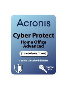   Acronis Cyber Protect Home Office Advanced (1 zariadenie / 1 rok) + 50 GB Cloudové úložiště