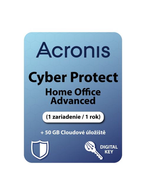 Acronis Cyber Protect Home Office Advanced (1 zariadenie / 1 rok) + 50 GB Cloudové úložiště
