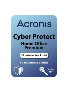   Acronis Cyber Protect Home Office Premium (3 zariadenie / 1 rok) + 1 TB Cloudové úložiště