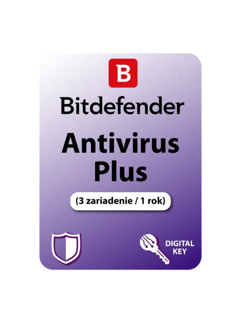 Bitdefender Antivirus Plus (3 zariadenie / 1 rok)