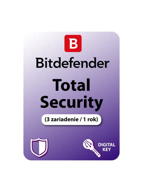 Bitdefender Total Security (EU) (3 zariadenie / 1 rok)