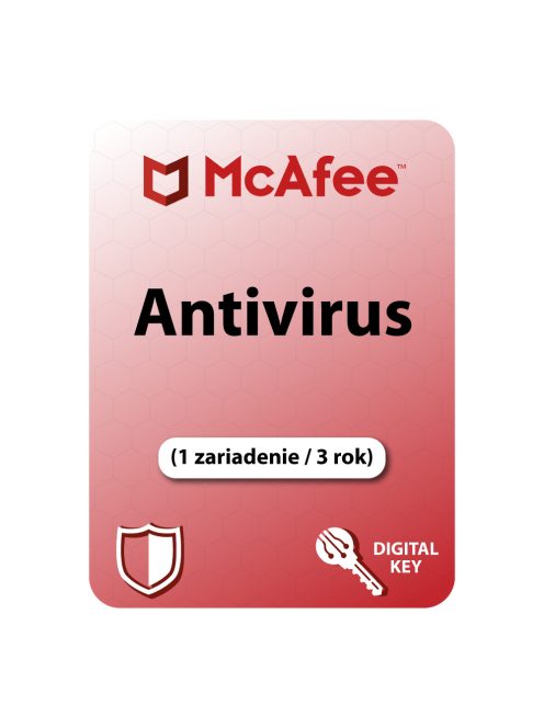 McAfee AntiVirus (1 zariadenie / 3 rok)