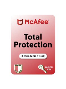 McAfee Total Protection (3 zariadenie / 1 rok)