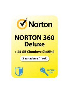   Norton 360 Deluxe (EU) + 25 GB Cloudové úložiště (3 zariadenie / 1 rok)