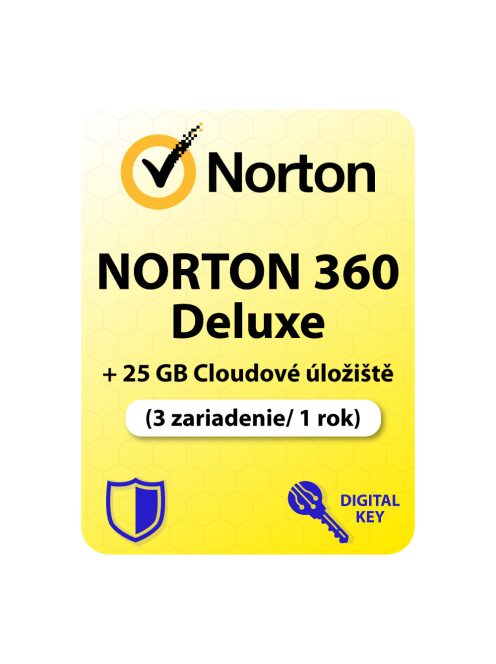 Norton 360 Deluxe + 25 GB Cloudové úložiště (3 zariadenie / 1 rok) (předplatné)