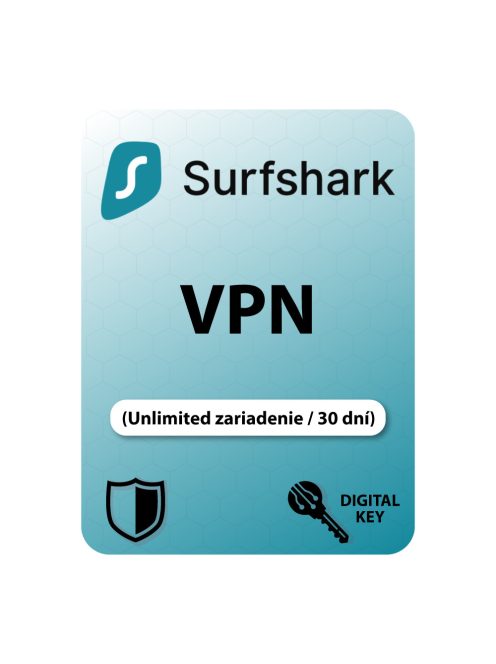 Sursfhark VPN (Unlimited zariadenie / 30 dní)