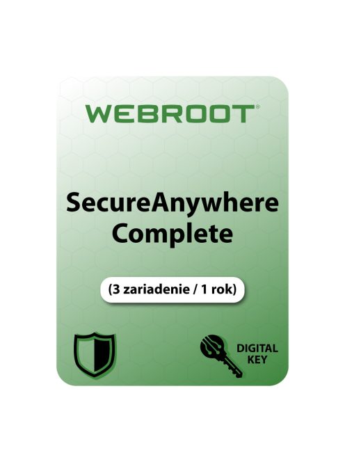 Webroot SecureAnywhere Complete (3 zariadenie / 1 rok)