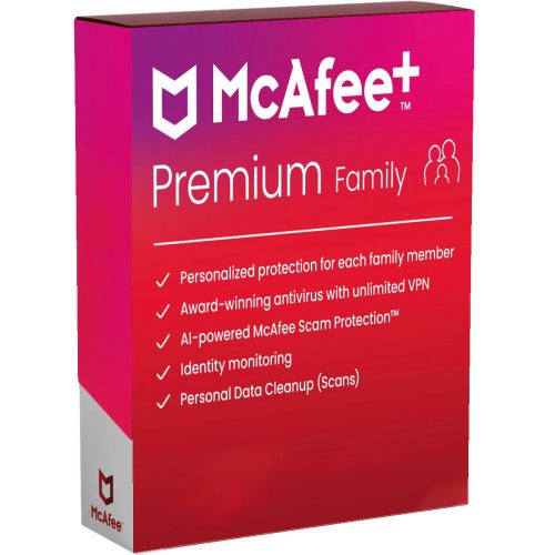 McAfee+ Premium Family Security (6 používateľov / 1 rok) (EU)