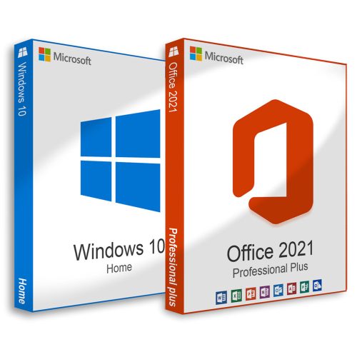 Microsoft Windows 10 Home (OEM) + Microsoft Office 2021 Professional Plus (Aktivácia online)